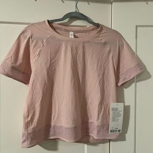 BNWT Lululemon Stripe in Stride Short Sleeve Workout Top